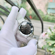  Shop Authentic Swarovski Octea Nova Black Dial Silver Mesh Bracelet Watch for Women - 5430420 - Luxxuri