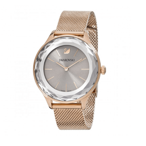  Shop Authentic Swarovski Octea Nova Grey Dial Gold Mesh Bracelet Watch for Women - 5451634 - Luxxuri