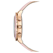  Shop Authentic Swarovski Octea Lux Chrono Pink Dial Pink Leather Strap Watch for Women - 5452501 - Luxxuri