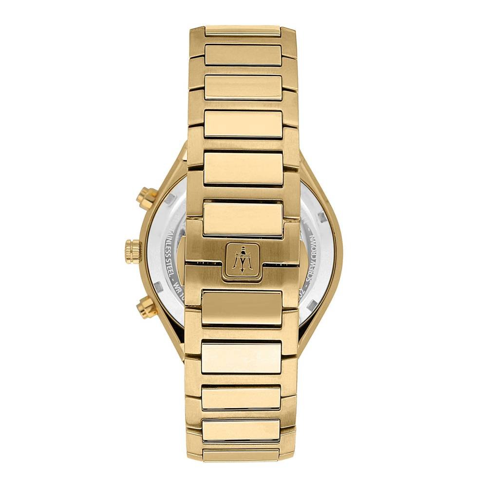  Shop Authentic Maserati Stile 45mm Chronograph Black Dial Gold Steel Strap Watch For Men - R8873642001 - Luxxuri