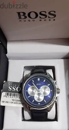 Shop Authentic Hugo Boss Driver Blue Dial Black Leather Strap Watch for Men - 1512882 - Luxxuri