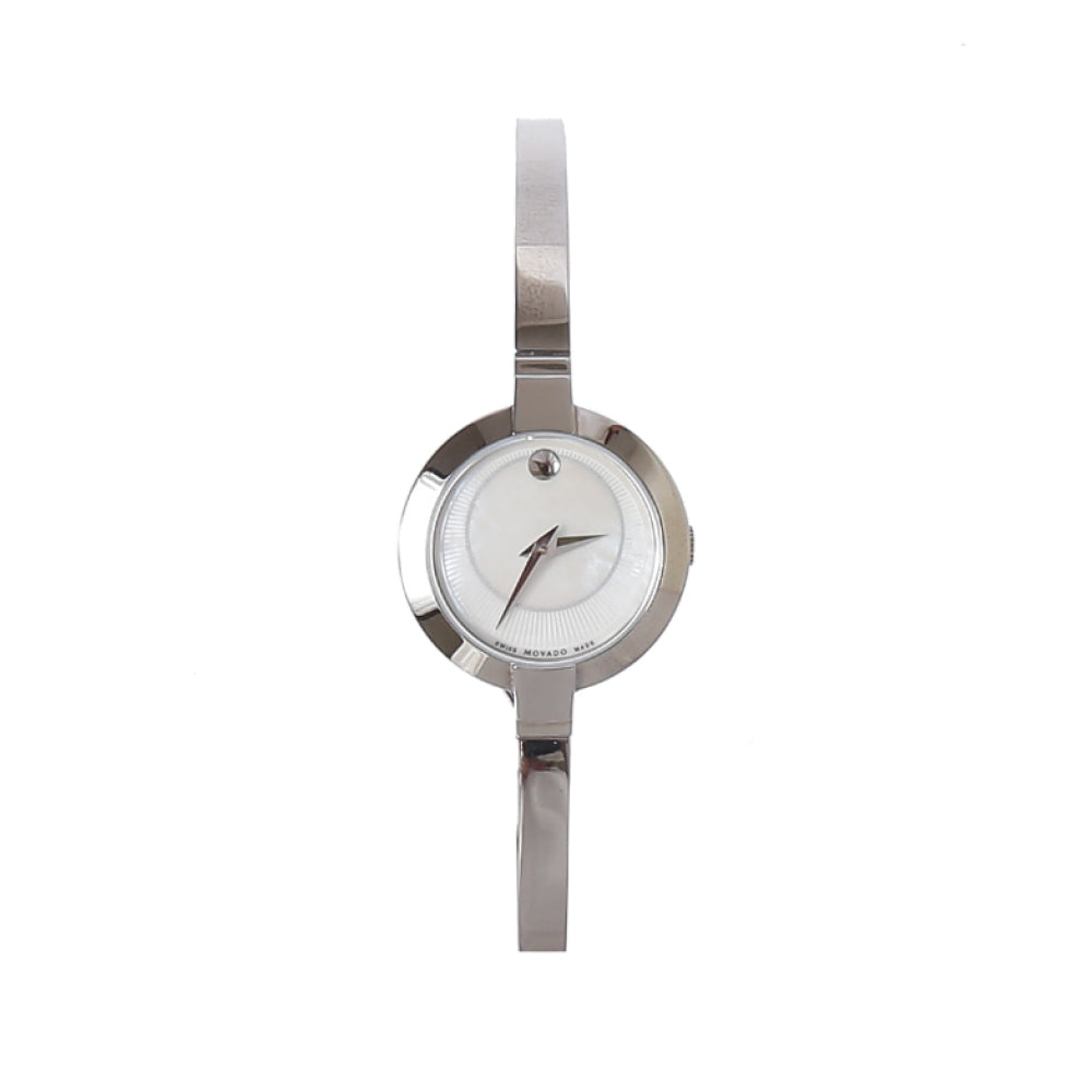  Shop Authentic Movado Bela Mother of Pearl Dial Silver Steel Strap Watch For Women - 0606616 - Luxxuri