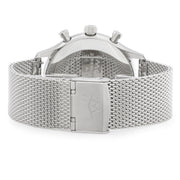  Shop Authentic Movado Heritage Calendoplan Chronograph Black Dial Silver Mesh Strap Watch for Men - 3650097 - Luxxuri
