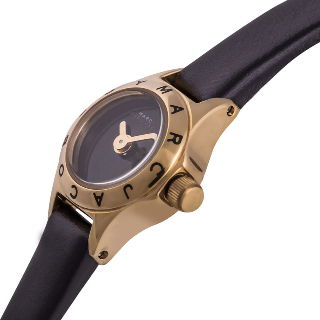  Shop Authentic Marc Jacobs Blade Black Dial Black Leather Strap Watch for Women - MBM1345 - Luxxuri