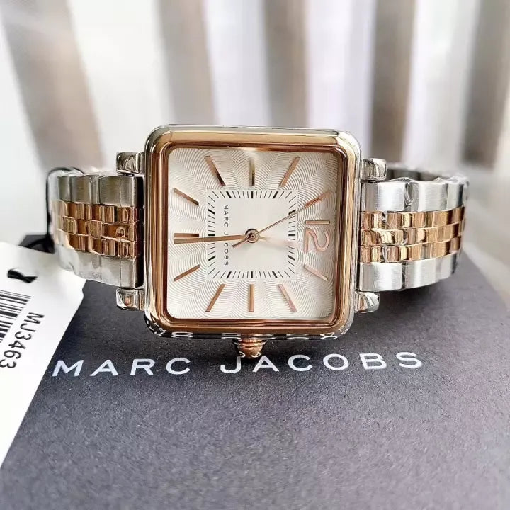  Shop Authentic Marc Jacobs Vic Silver Dial Two Tone Steel Strap Watch for Women - MJ3463 - Luxxuri