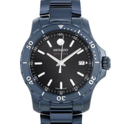  Shop Authentic Movado Series 800 Black Dial Blue Ion Plated Steel Strap Watch for Men - 2600139 - Luxxuri