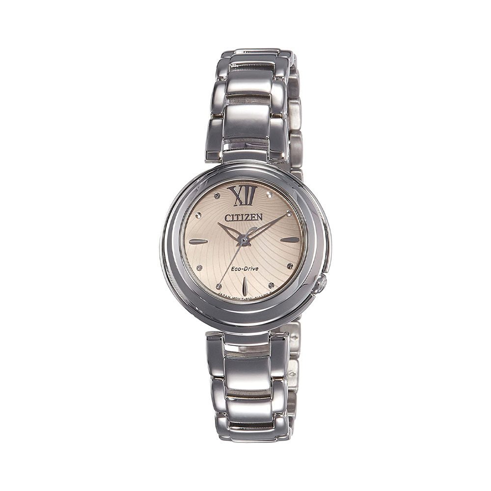  Shop Authentic Citizen Eco Drive Mother of Pearl Dial Silver Steel Strap Watch For Women - EM0331-52W - Luxxuri