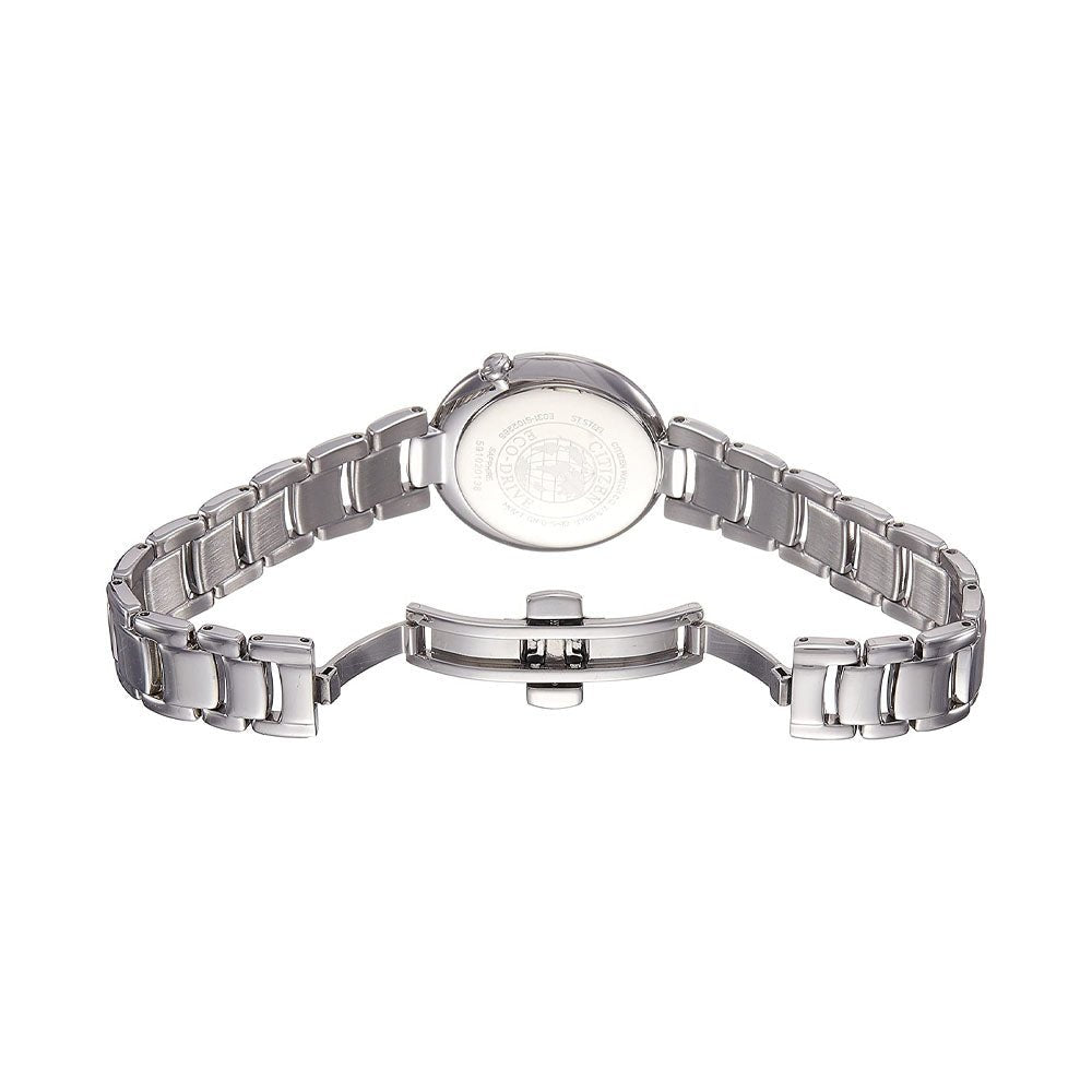  Shop Authentic Citizen Eco Drive Mother of Pearl Dial Silver Steel Strap Watch For Women - EM0331-52W - Luxxuri