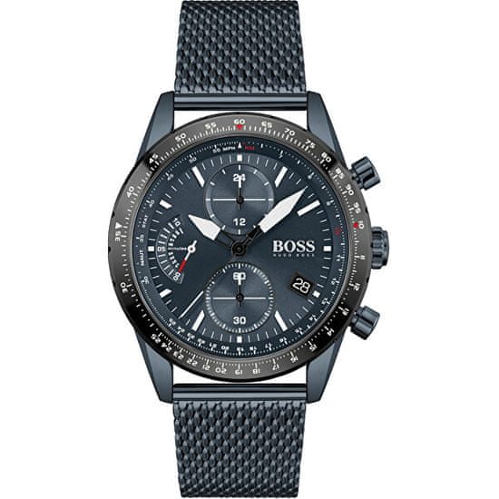  Shop Authentic Hugo Boss Pilot Edition Blue Dial Blue Mesh Bracelet Watch for Men - 1513887 - Luxxuri