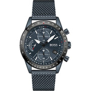  Shop Authentic Hugo Boss Pilot Edition Blue Dial Blue Mesh Bracelet Watch for Men - 1513887 - Luxxuri