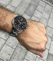  Shop Authentic Tissot Quickster Chronograph Quartz Watch For Men - T095.417.11.057.00 - Luxxuri