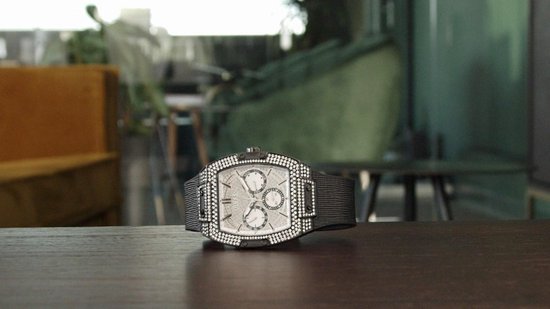  Shop Authentic Guess Phoenix Multifunction Silver Dial Black Silicone Strap Watch For Men - GW0048G1 - Luxxuri