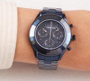  Shop Authentic Swarovski Octea Lux Sport Chronograph Blue Dial Blue Steel Strap Watch for Women - 5610475 - Luxxuri