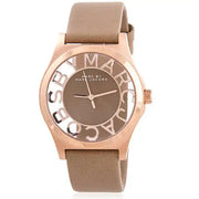 Shop Authentic Marc Jacobs Henry Dinky Skeleton Beige Dial Beige Leather Strap Watch for Women - MBM1245 - Luxxuri