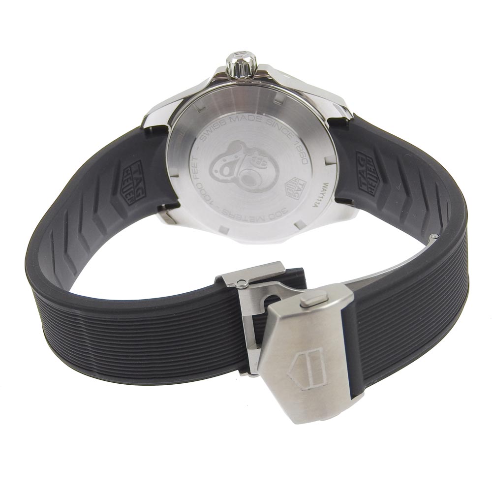  Shop Authentic Tag Heuer Aquaracer Black Dial Black Rubber Strap Watch for Men - WAY111A.FT6151 - Luxxuri