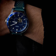  Shop Authentic Fossil Crewmaster Sports Automatic Blue Dial Blue Leather Strap Watch for Men - ME3149 - Luxxuri