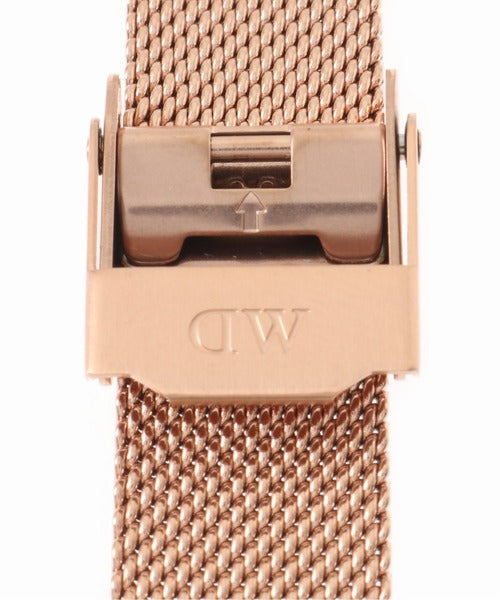  Shop Authentic Daniel Wellington Petite Melrose Pink Dial Rose Gold Mesh Strap Watch For Women - DW00100368 - Luxxuri