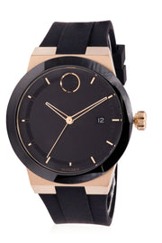  Shop Authentic Movado Bold Black Dial Black Rubber Strap Watch for Men - 3600623 - Luxxuri