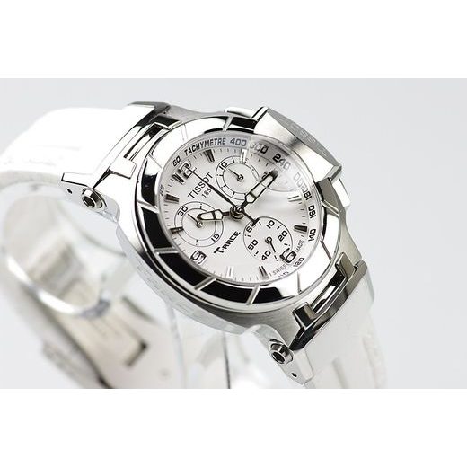  Shop Authentic Tissot T Race Lady Chronograph White Dial White Rubber Strap Watch for Women - T048.217.17.017.00 - Luxxuri