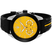  Shop Authentic Maserati Traguardo Chronograph Yellow Dial Black Silicone Strap Watch For Men - R8871612045 - Luxxuri