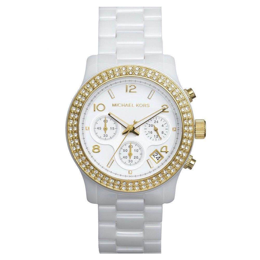  Shop Authentic Michael Kors Runway White Dial White Steel Strap Watch for Women - MK5237 - Luxxuri