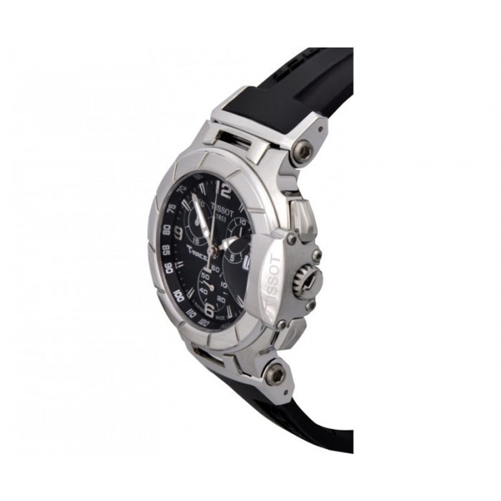  Shop Authentic Tissot T Race Chronograph Black Dial Black Rubber Strap Watch for Women - T048.217.17.057.00 - Luxxuri