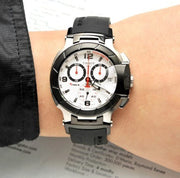  Shop Authentic Tissot T Race Chronograph White Dial Black Rubber Strap Watch for Men - T048.417.27.037.00 - Luxxuri
