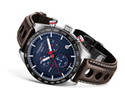  Shop Authentic Tissot PRS 516 Chronograph Blue Dial Brown Leather Strap Watch For Men - T100.417.16.041.00 - Luxxuri