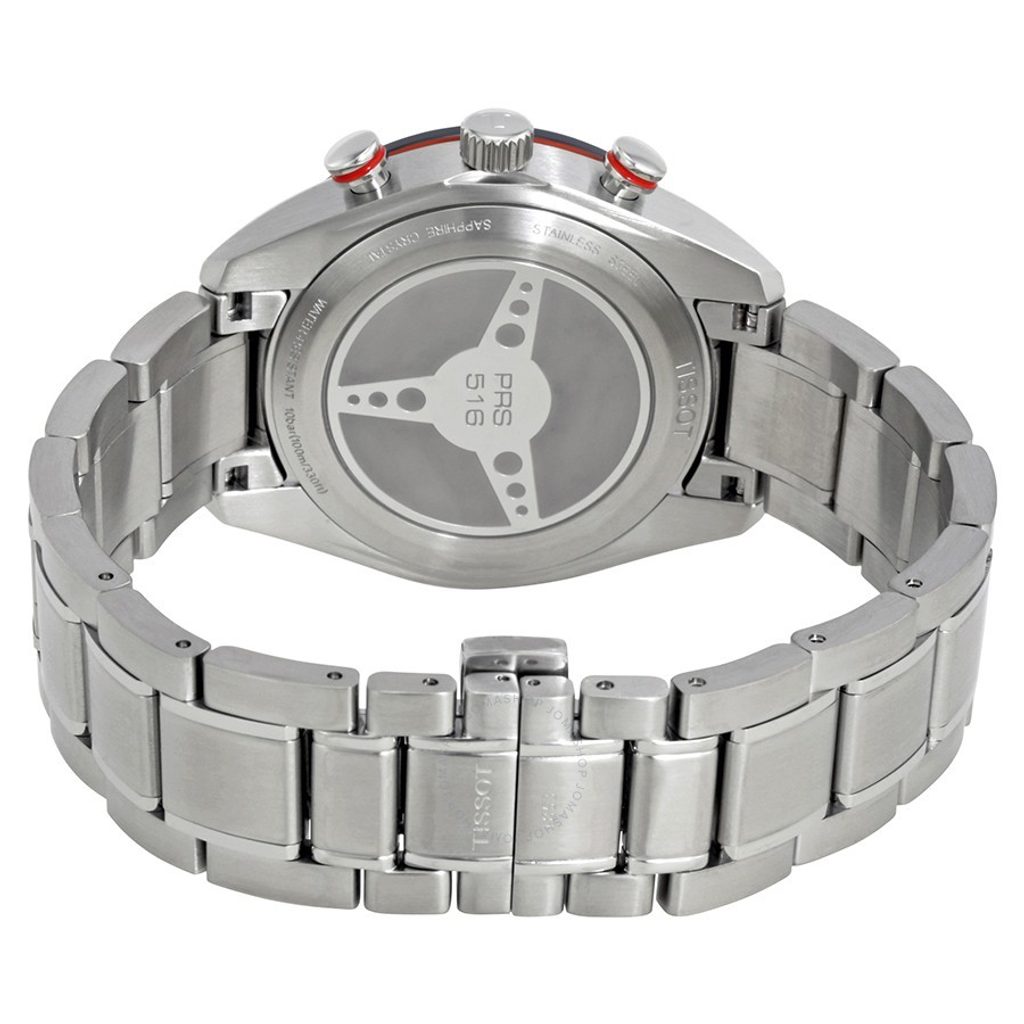  Shop Authentic Tissot T Sport PRS 516 Chronograph White Dial Silver Steel Strap Watch For Men - T100.417.11.031.00 - Luxxuri