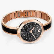  Shop Authentic Swarovski Crystalline Delight Black Dial Two Tone Steel Strap Watch for Women - 5580530 - Luxxuri