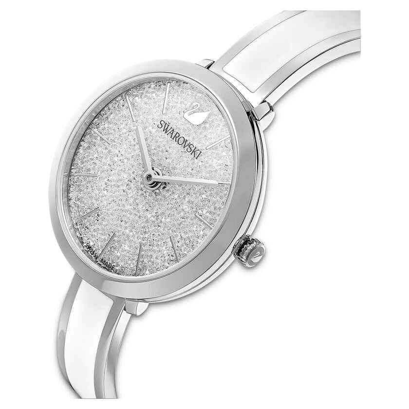  Shop Authentic Swarovski Crystalline Delight Silver Dial Two Tone Steel Strap Watch for Women - 5580537 - Luxxuri