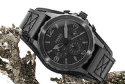  Shop Authentic Fossil Nate Chronograph Black Dial Black Leather Strap Watch for Men - JR1510 - Luxxuri