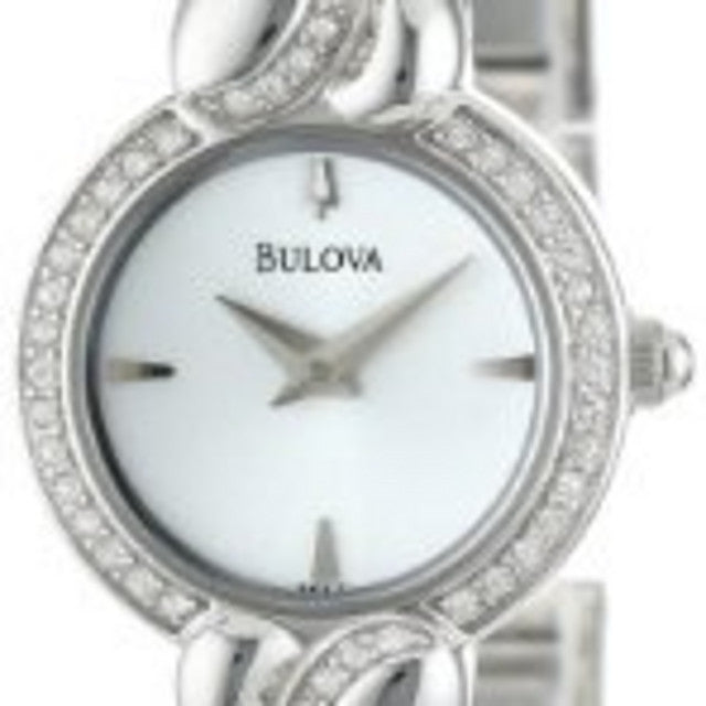  Shop Authentic Bulova Crystal Pendant Silver Dial Silver Steel Strap Watch for Women - 96X111 - Luxxuri