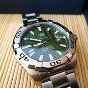  Shop Authentic Tag Heuer Aquaracer Green Dial Watch for Men - WAY2015.BA0927 - Luxxuri