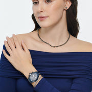  Shop Authentic Swarovski Octea Lux Sport Chronograph Blue Dial Blue Steel Strap Watch for Women - 5610475 - Luxxuri