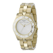  Shop Authentic Marc Jacobs Blade White Dial Gold Steel Strap Watch for Women - MBM3050 - Luxxuri