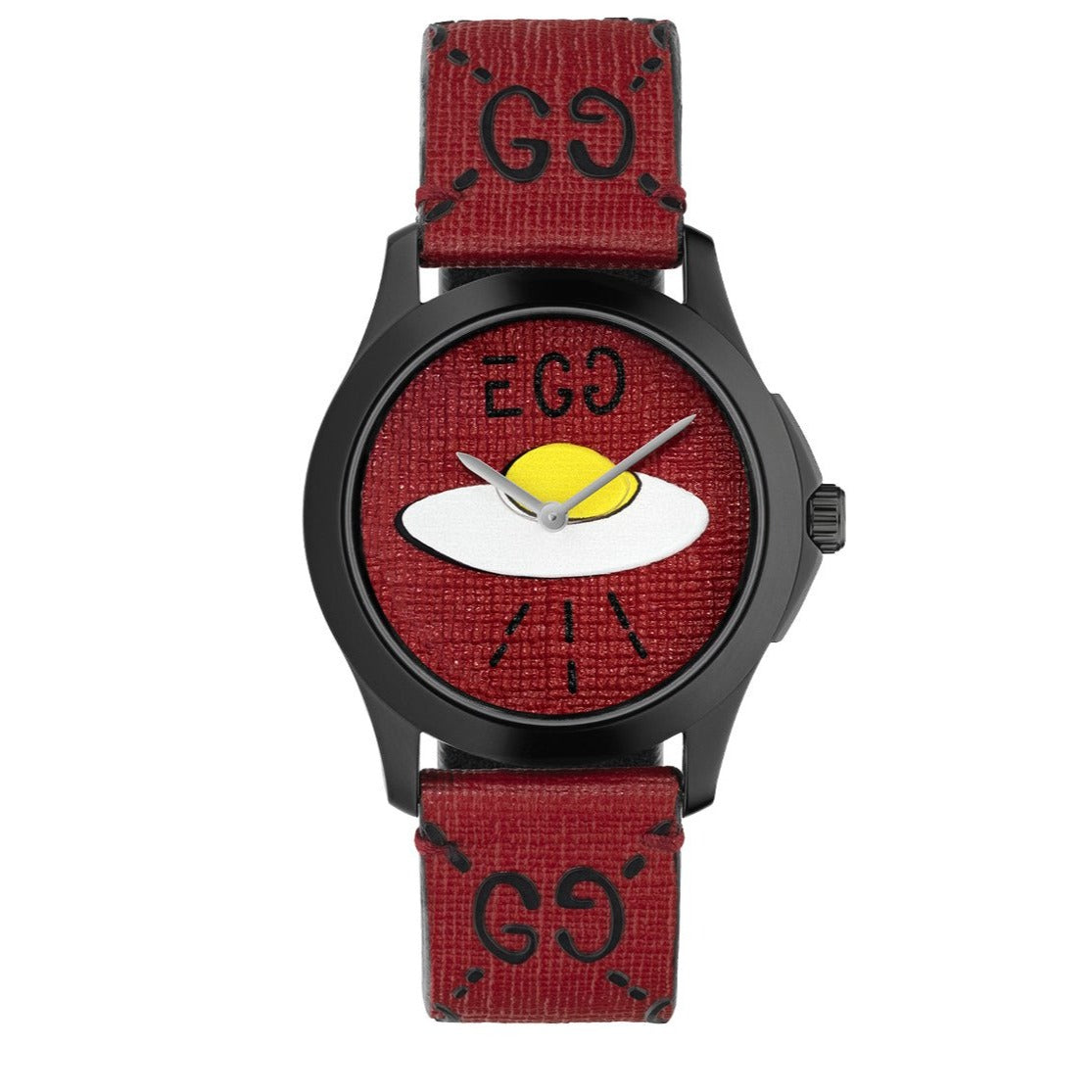  Shop Authentic Gucci G Timeless Ghost Red Dial Red Leather Strap Watch For Men - YA1264023 - Luxxuri