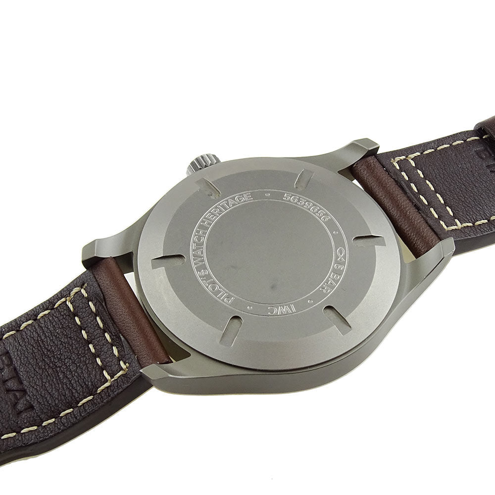  Shop Authentic IWC Pilot's Watch Mark XVIII 40mm Black Dial Brown Leather Strap Watch for Men - IW327006 - Luxxuri