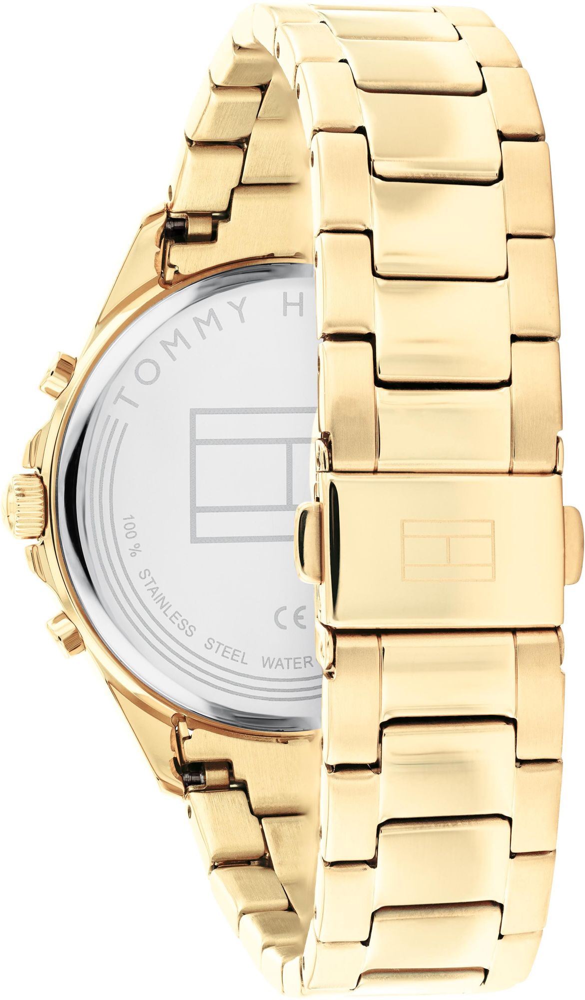  Shop Authentic Tommy Hilfiger Claudia White Dial Gold Steel Strap Watch for Women - 1781742 - Luxxuri