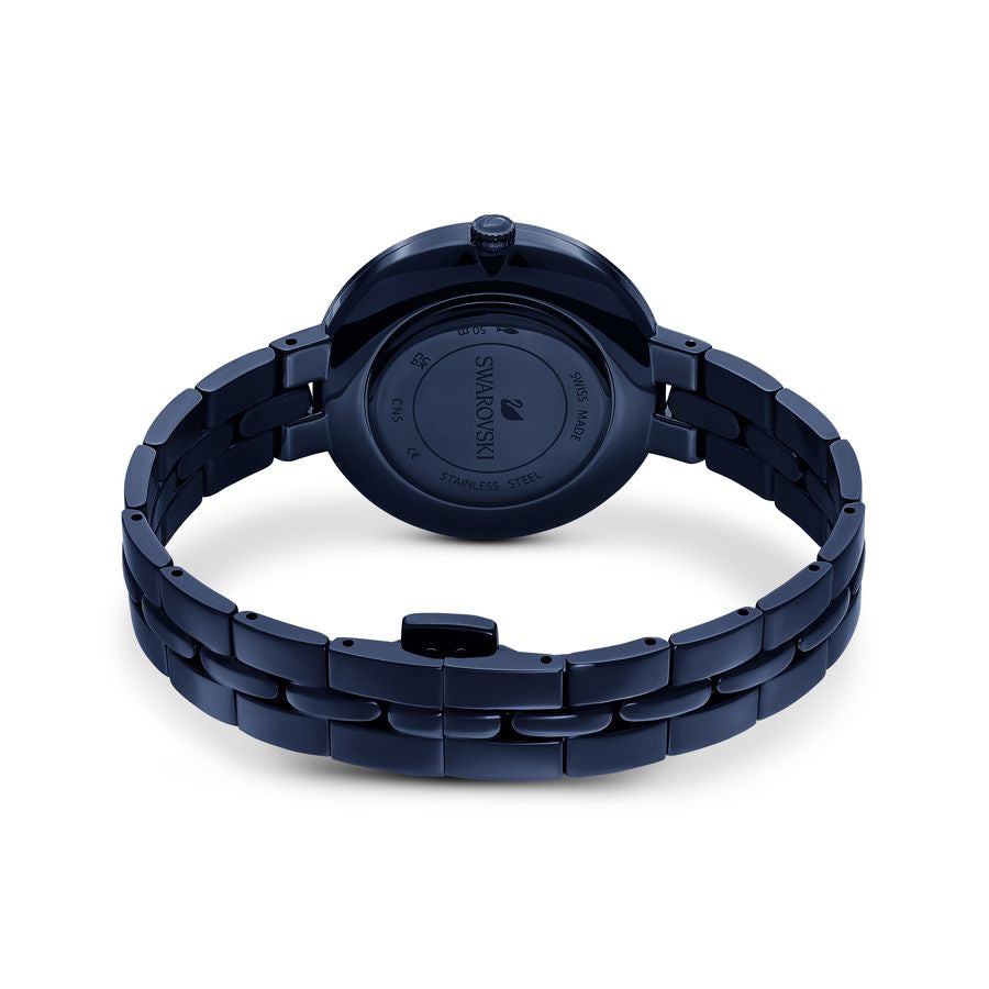  Shop Authentic Swarovski Cosmopolitan Crystals Blue Dial Blue Steel Strap Watch for Women - 5647452 - Luxxuri