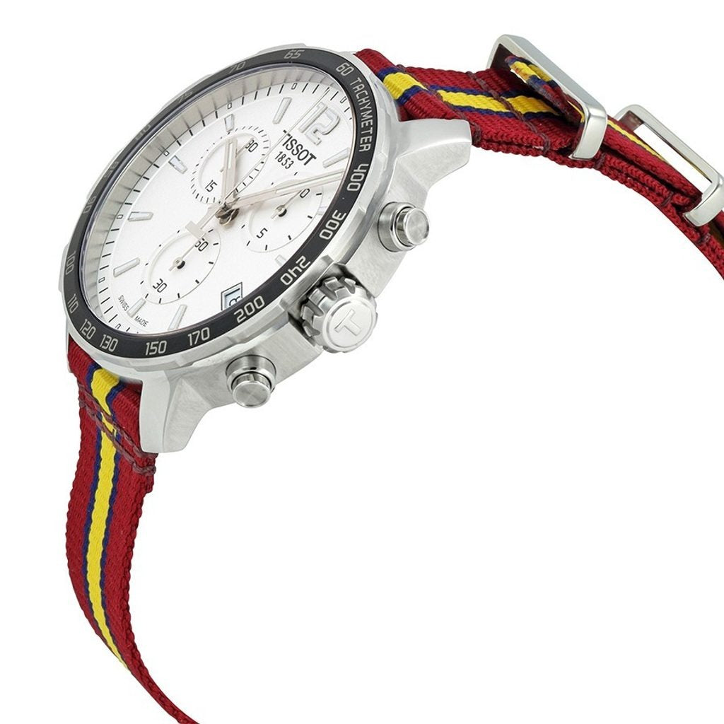  Shop Authentic Tissot Quickster Chronograph NBA Cleveland Cavaliers Watch For Men - T095.417.17.037.13 - Luxxuri