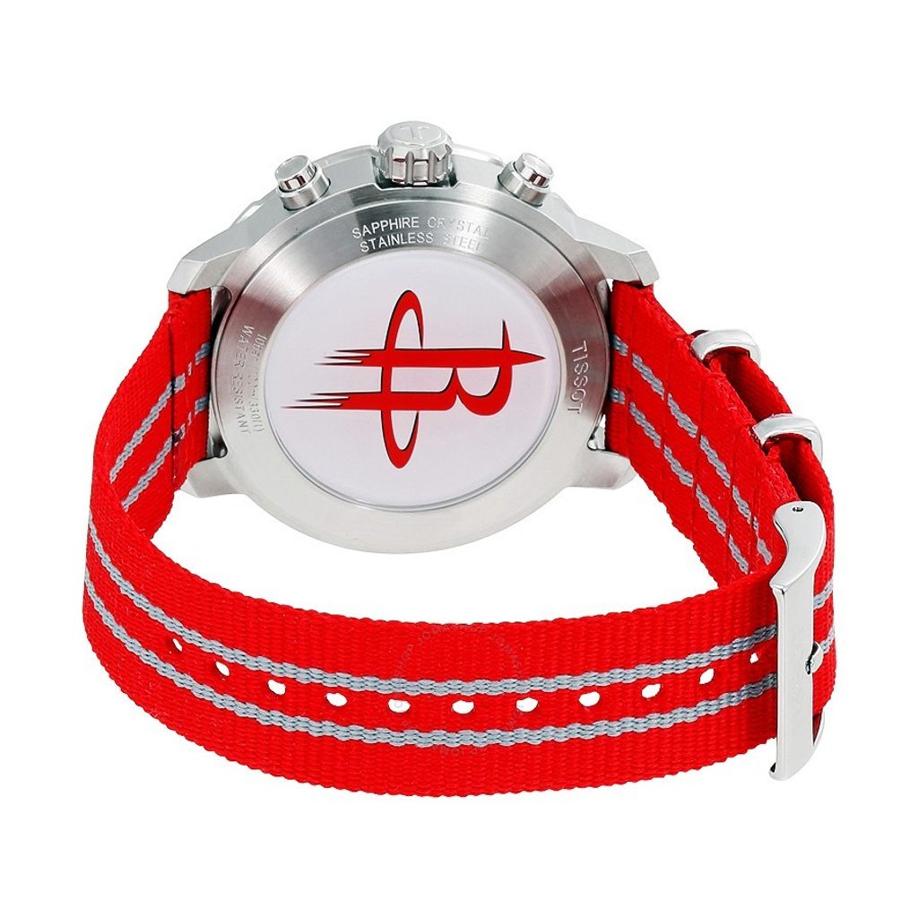  Shop Authentic Tissot Quickster Chronograph NBA Houston Rockets Special Edition White Dial Two Tone NATO Strap Watch for Men - T095.417.17.037.12 - Luxxuri