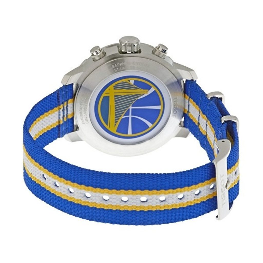  Shop Authentic Tissot Quickster Chronograph NBA Golden State Warriors White Dial Two Tone NATO Strap Watch for Men - T095.417.17.037.15 - Luxxuri