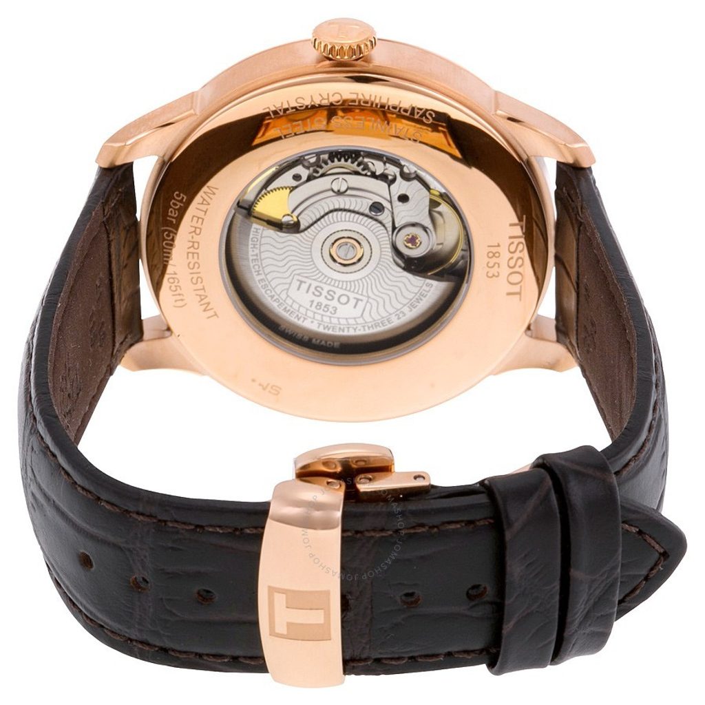  Shop Authentic Tissot Chemin des Tourelles Powermatic 80 Brown Dial Brown Leather Strap Watch for Men - T099.407.36.448.00 - Luxxuri
