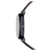  Shop Authentic Swarovski Crystalline Wonder Black Dial Black Leather Strap Watch for Women - 5664311 - Luxxuri