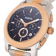  Shop Authentic Fossil Machine Blue Dial Two Tone Steel Strap Watch for Men - FS5037 - Luxxuri