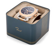  Shop Authentic Fossil Machine Blue Dial Two Tone Steel Strap Watch for Men - FS5037 - Luxxuri