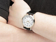  Shop Authentic Citizen Watch Eco Drive Day & Date White Dial Black Leather Strap Watch For Men - AO9003-16A - Luxxuri