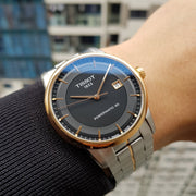  Shop Authentic Tissot Luxury Powermatic 80 Black Dial Silver Steel Strap Watch For Men - T086.407.22.051.00 - Luxxuri
