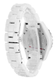  Shop Authentic Chanel J12 Diamonds Quartz Ceramic White Dial White Steel Strap Watch for Women - J12 H2422 - Luxxuri